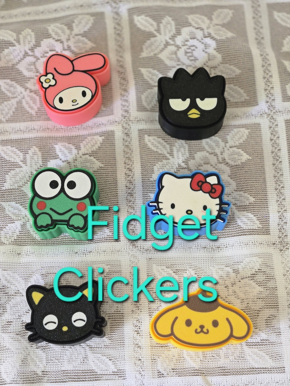 Sanrio Character Kids Fidget Clicker Set - Multi-Color
